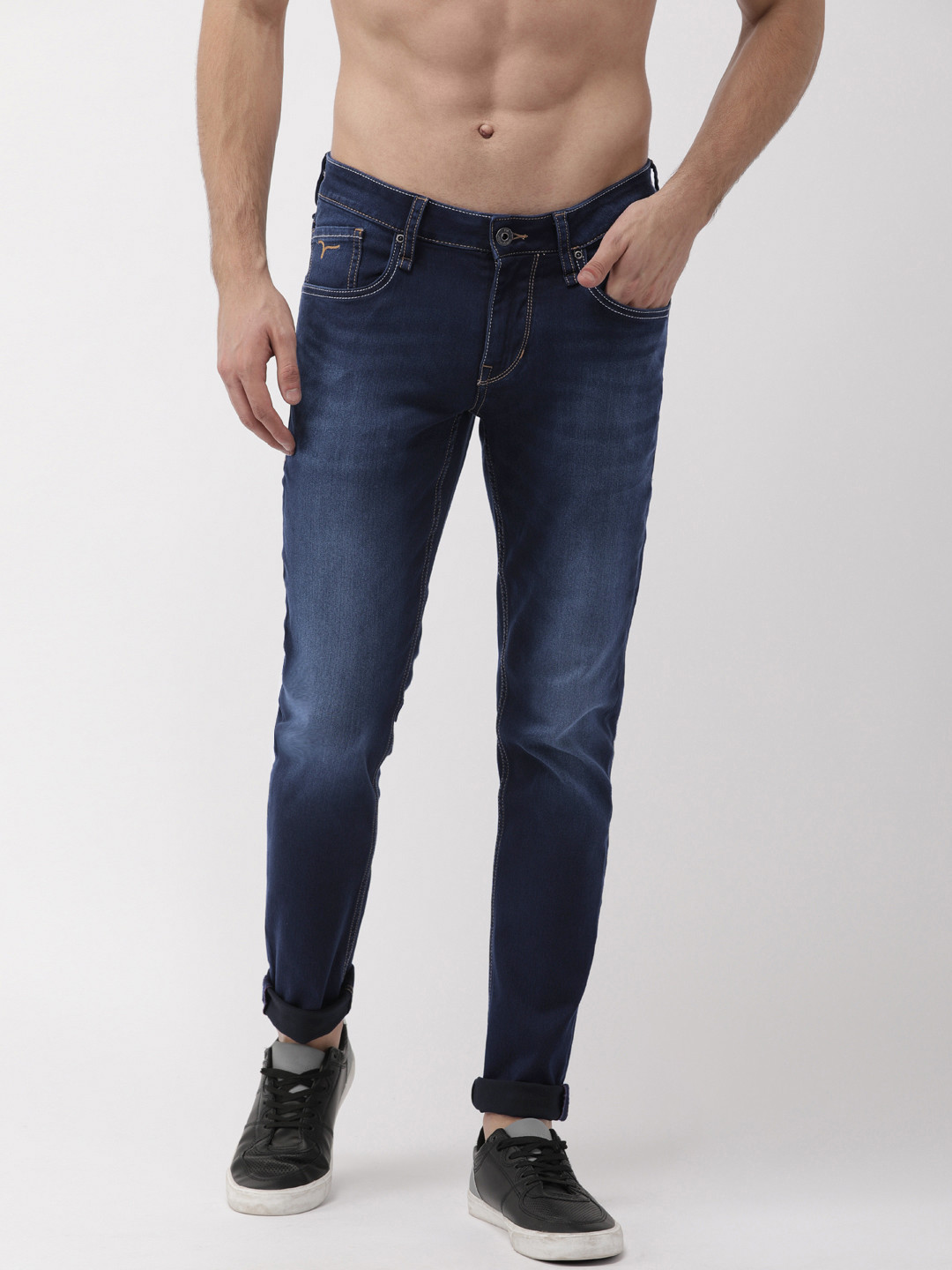 

Flying Machine Men Blue Jackson Skinny Fit Low-Rise Clean Look Stretchable Jeans