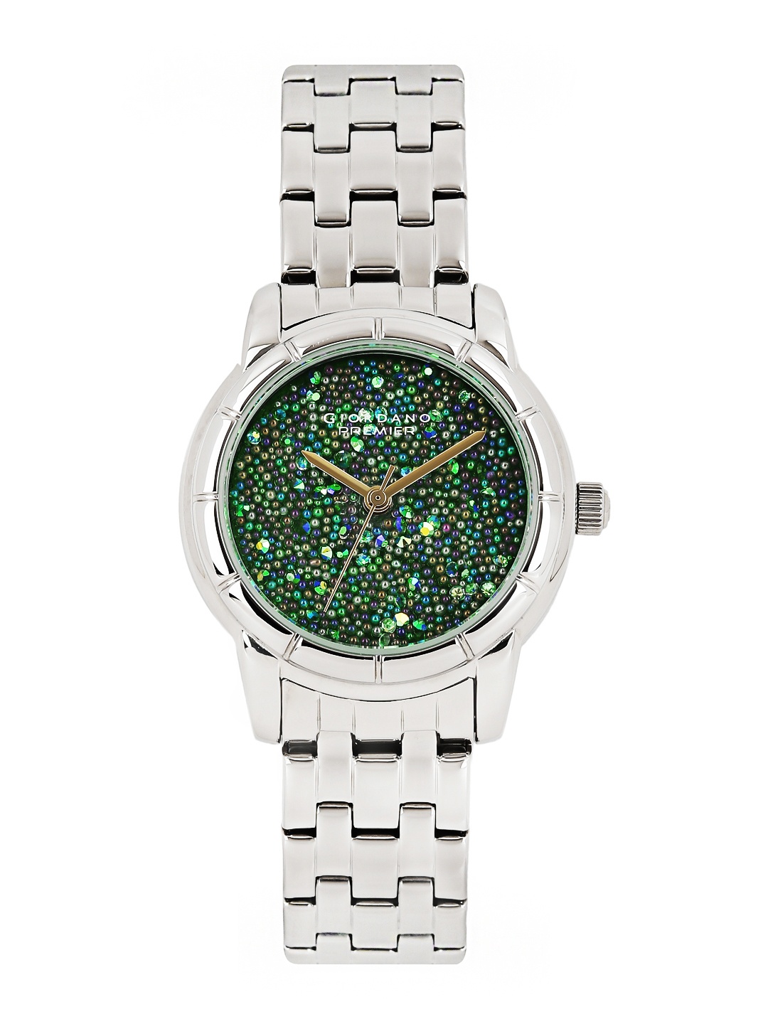 

GIORDANO Premier Women Blue & Green Dial Watch P2033-11