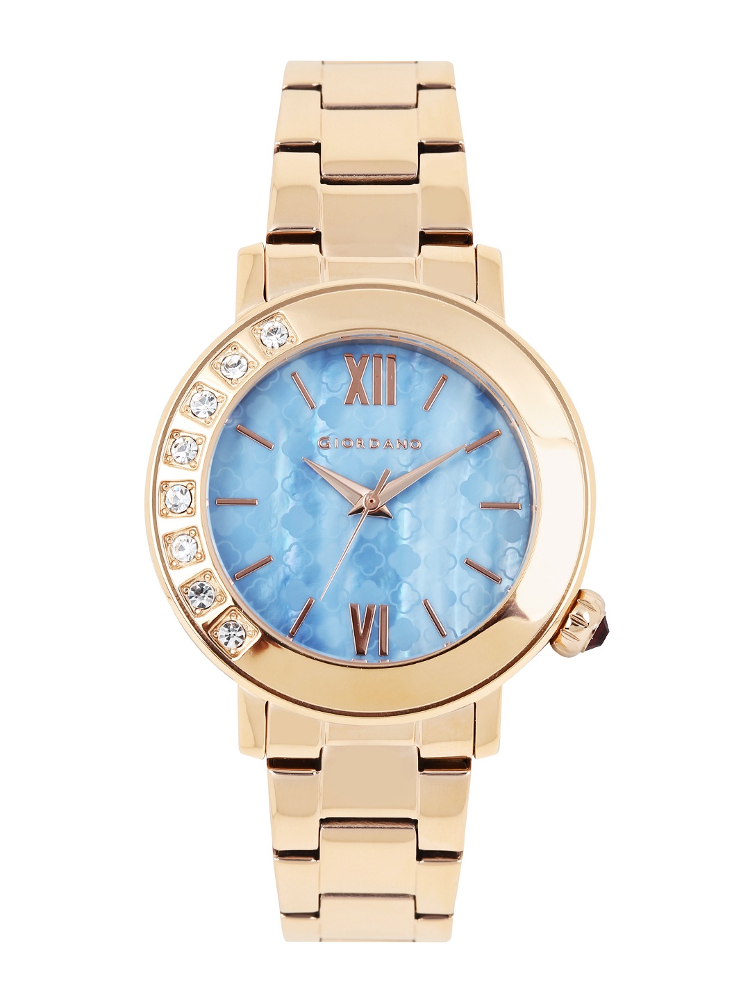 

GIORDANO Women Blue Patterned Dial Watch 2753-55