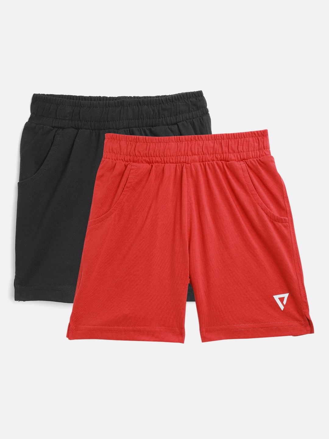 

PROTEENS Girls Pack of 2 Solid Regular Shorts, Black