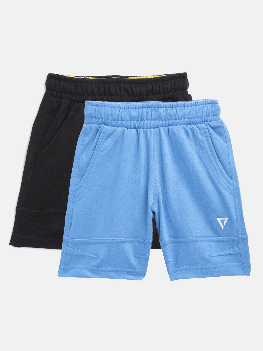 

Proteens Boys Pack of 2 Solid Regular Fit Shorts, Blue