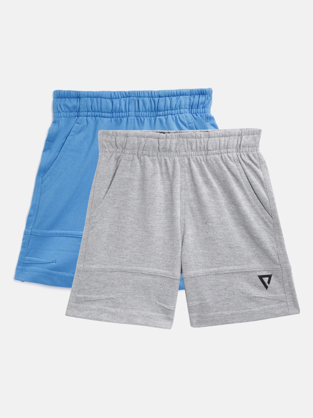 

Proteens Boys Pack of 2 Solid Regular Fit Shorts, Blue