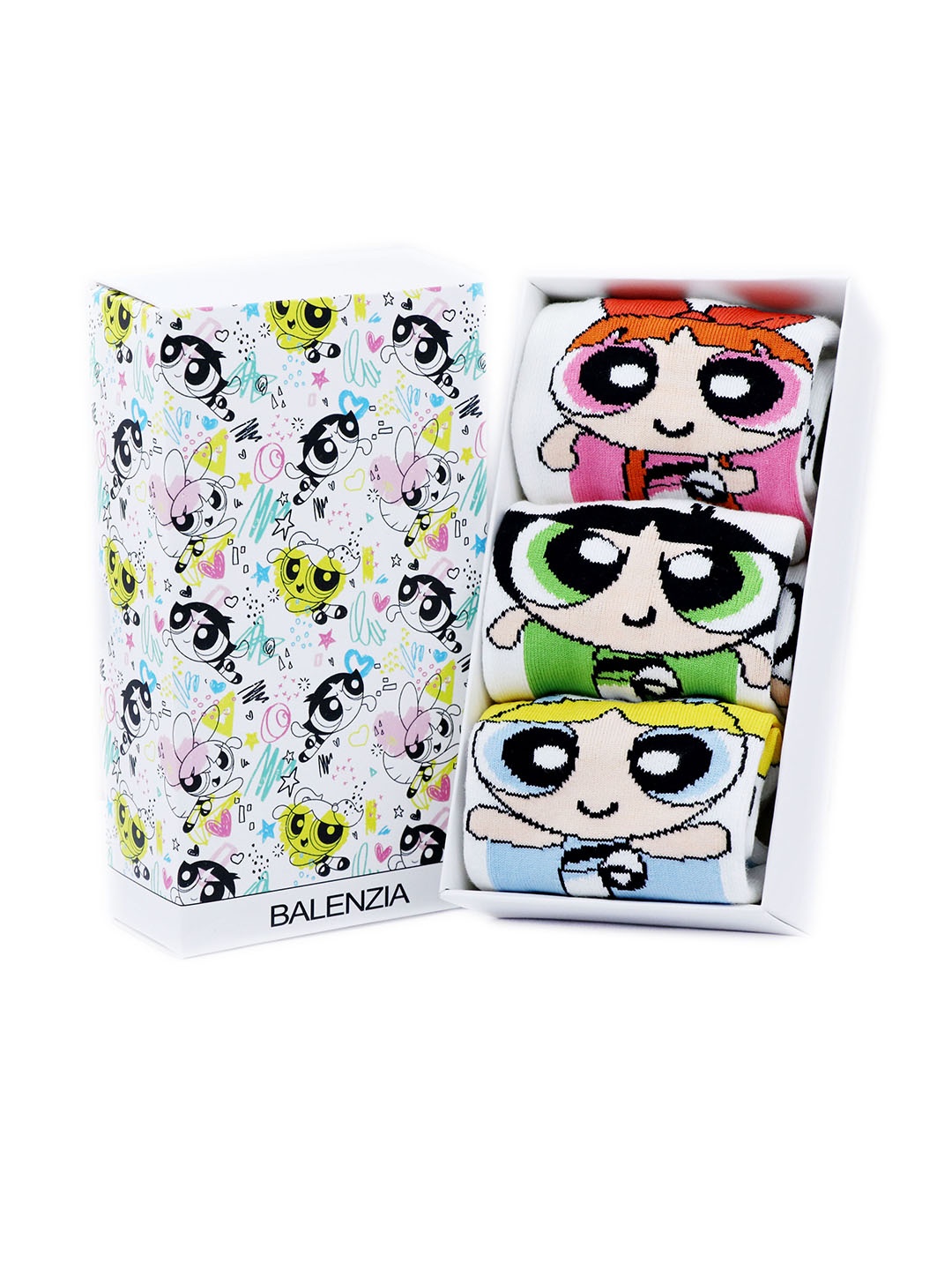 

Cartoon Network x Powerpuff Girls Women Pack of 3 Assorted Ankle-Length Socks