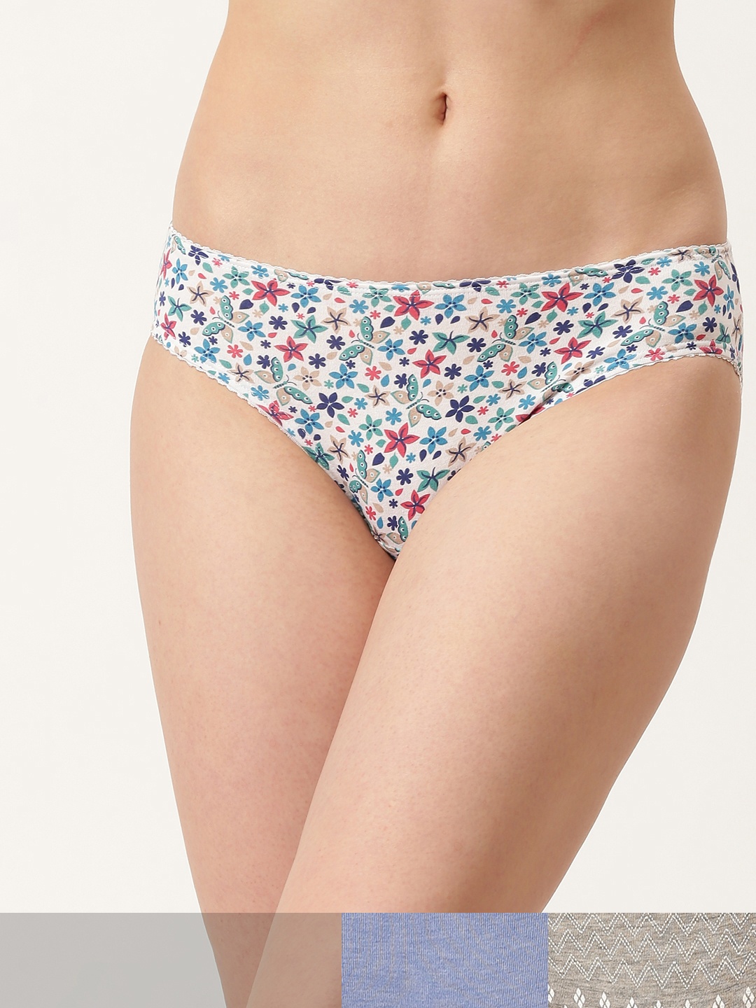 

DressBerry Women Pack of 3 Basic Bikini Briefs DB-BIK-PP3-017, White