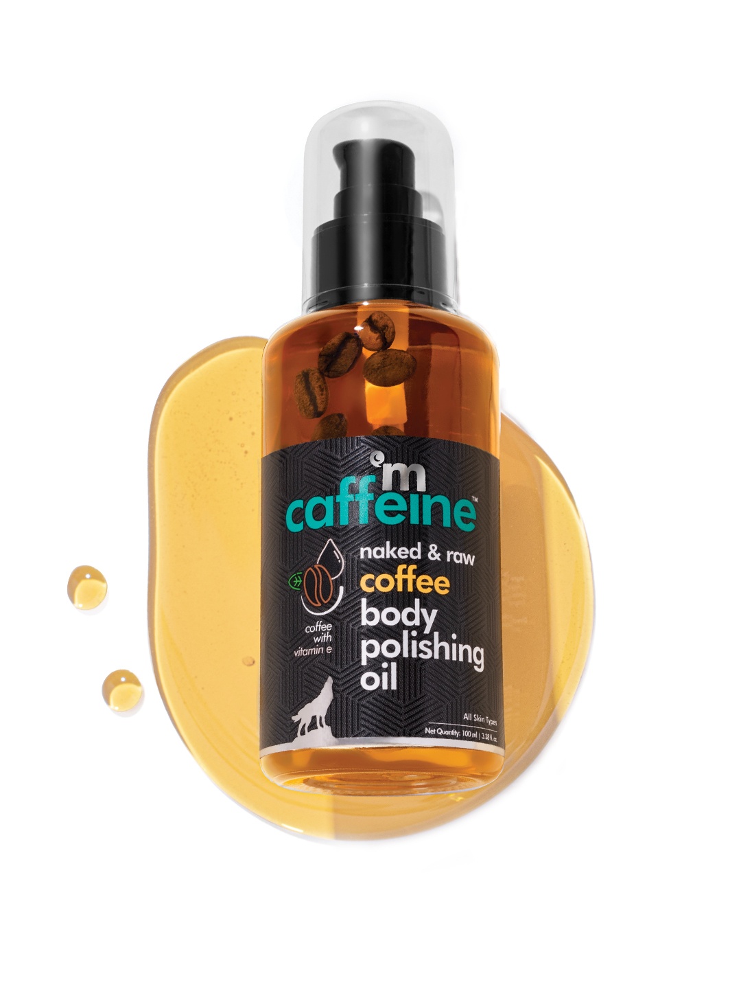 MCaffeine Coffee Body Massage & Polishing Oil - Reduces Cellulite & Stretch Marks 100ml