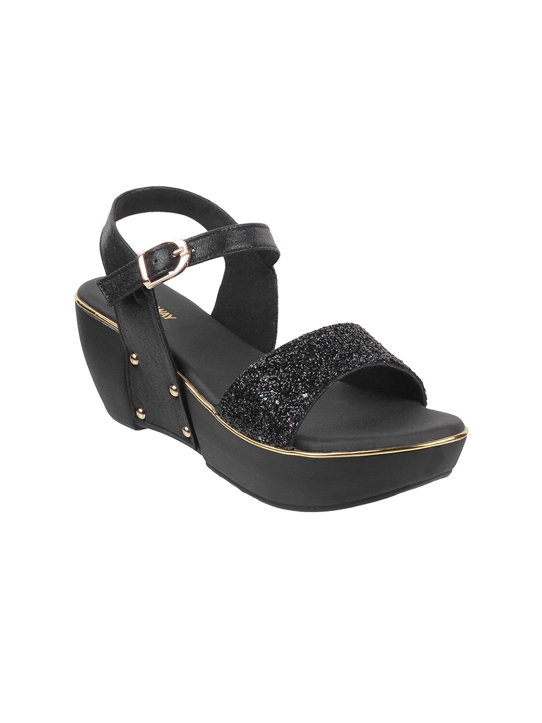 

WALKWAY by Metro Women Black Embellished Heels