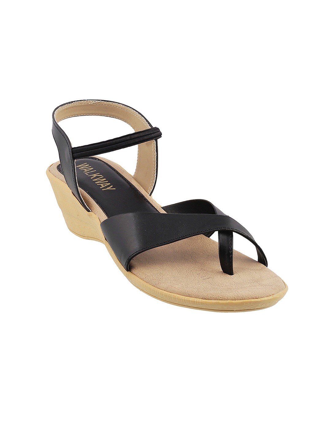 

WALKWAY by Metro Women Black Solid Sandals