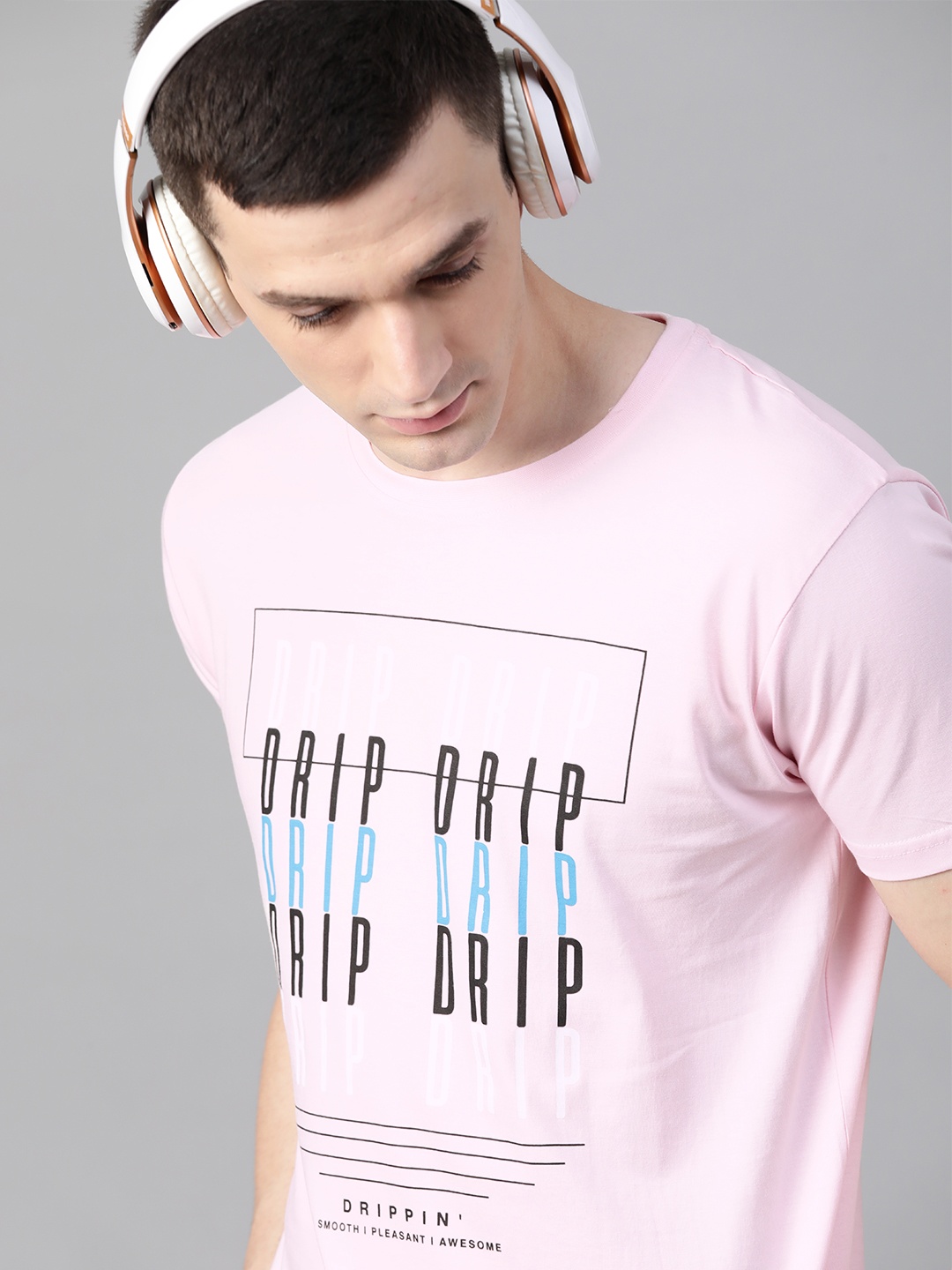 

Kook N Keech Men Pink Printed Round Neck T-shirt