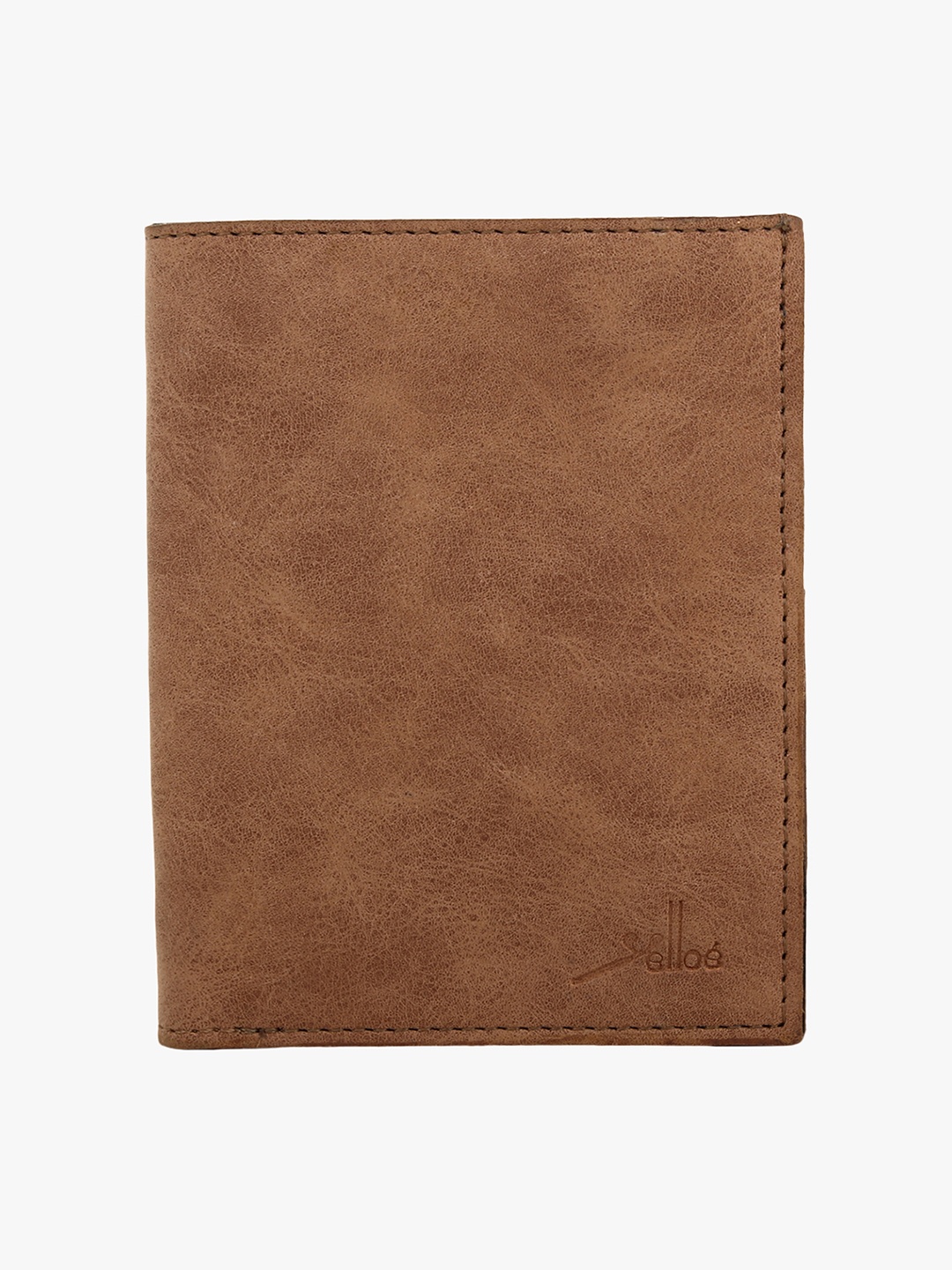 

yelloe Men Brown Solid Two Fold Wallet