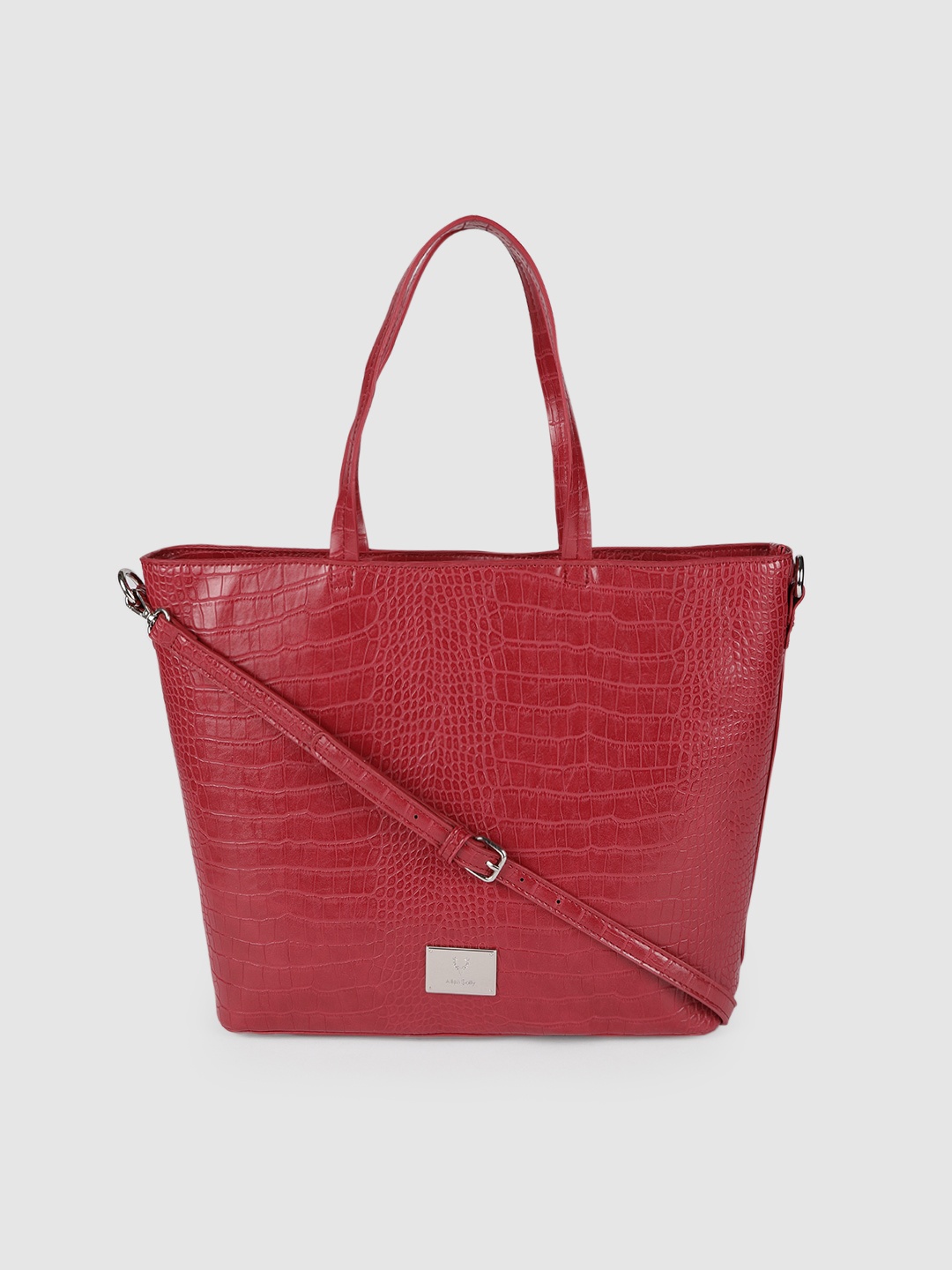 

Allen Solly Red Textured Shoulder Bag