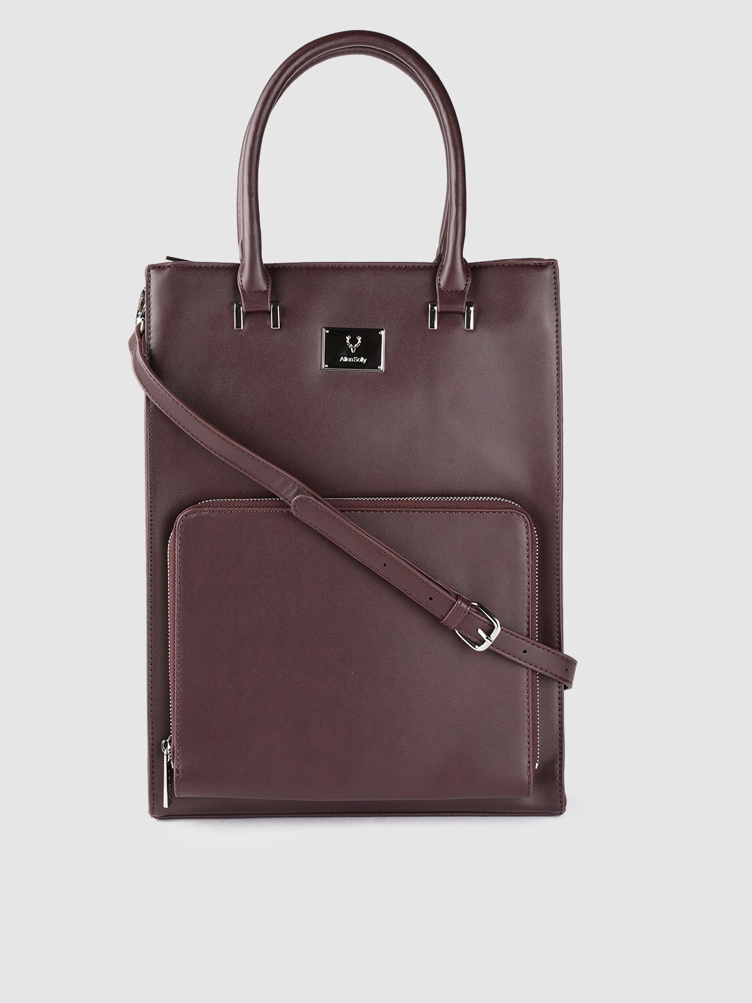 

Allen Solly Women Brown Solid Laptop Bag