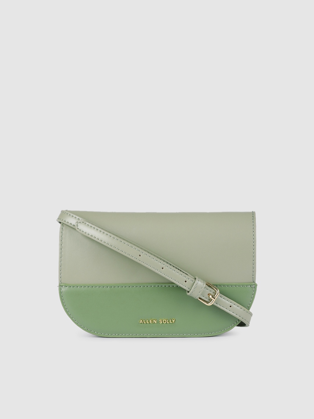 

Allen Solly Green Colourblocked Sling Bag