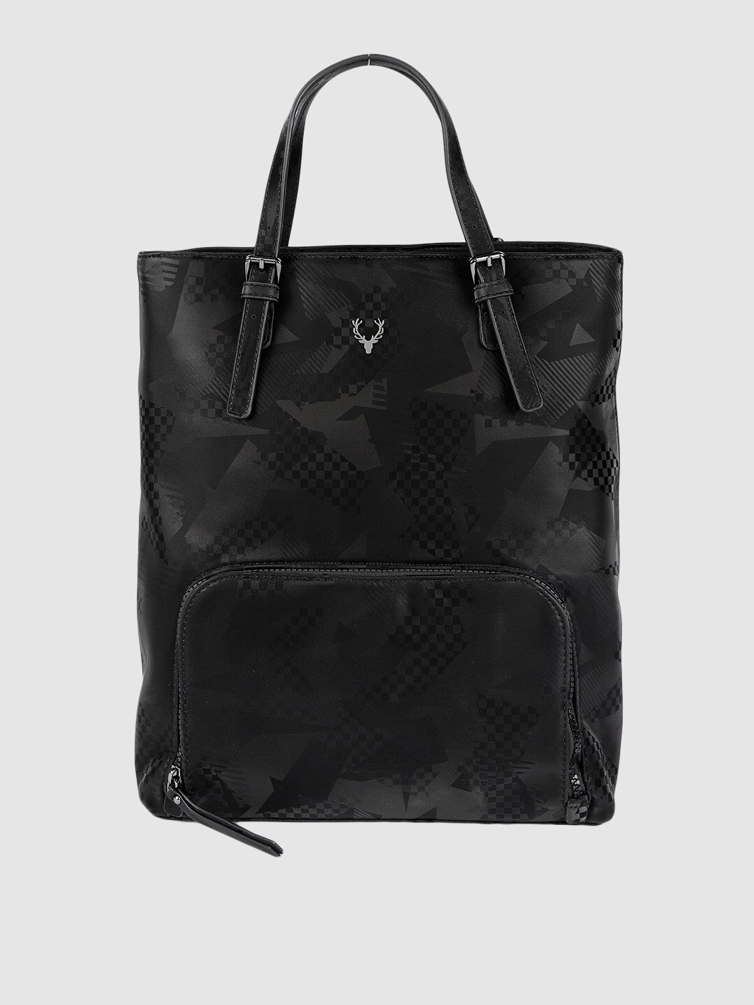 

Allen Solly Black Printed Handheld Bag Cum Back Pack