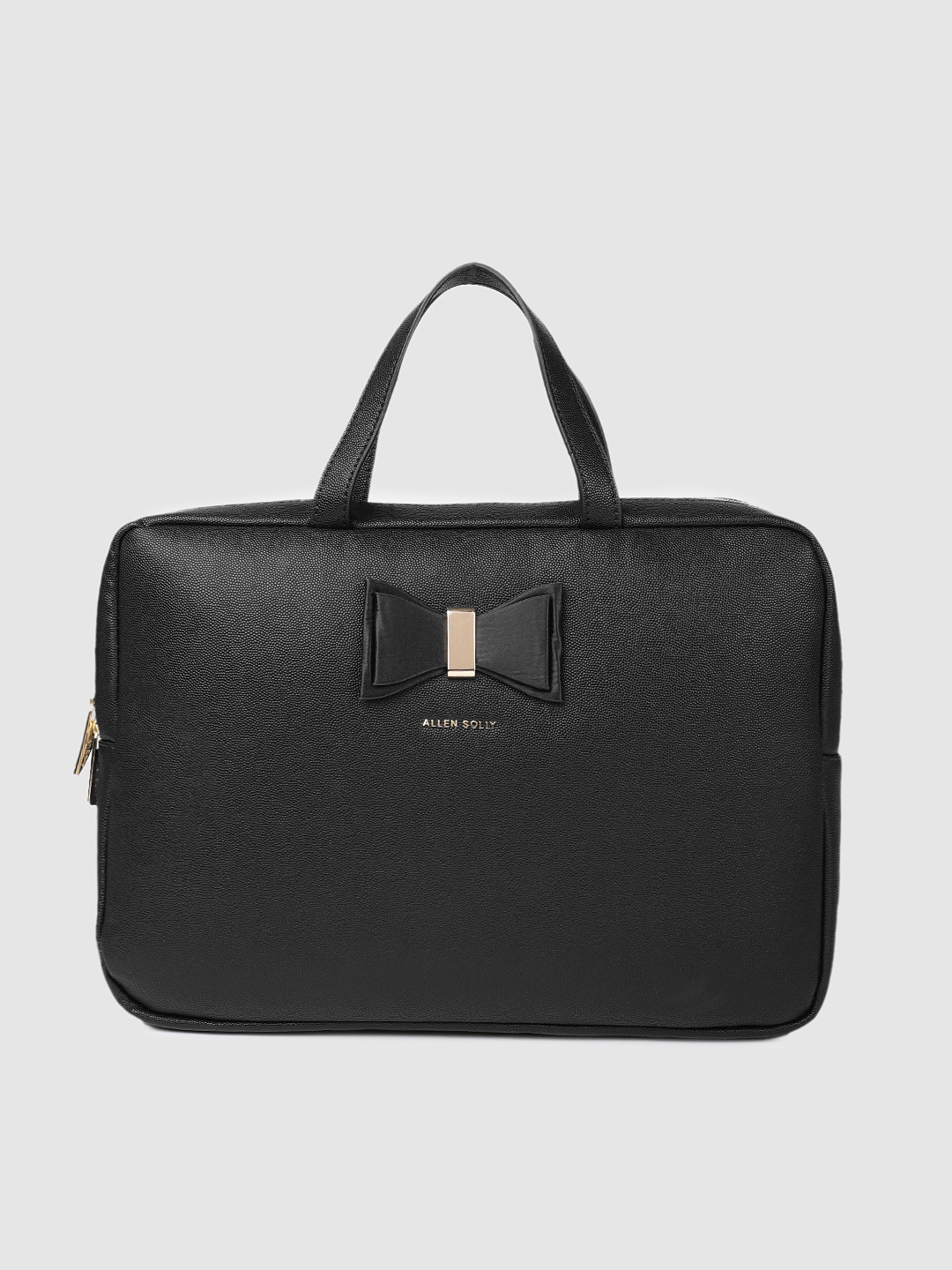 

Allen Solly Black Solid Handheld Bag