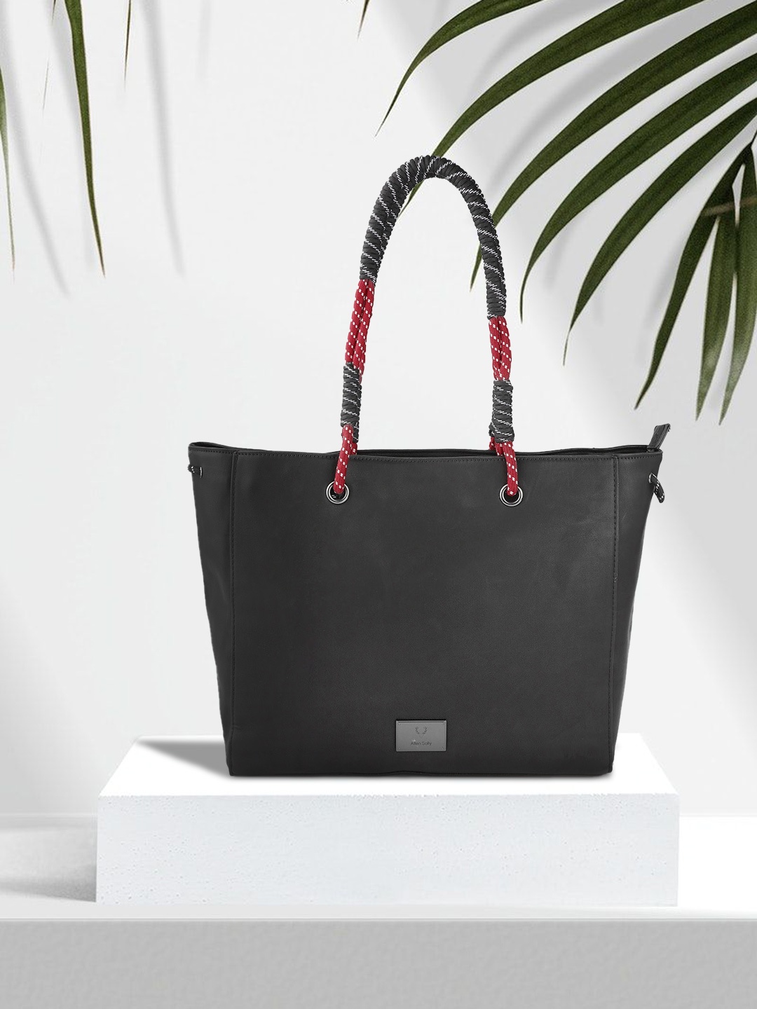 

Allen Solly Women Black Solid Structured Shoulder Bag