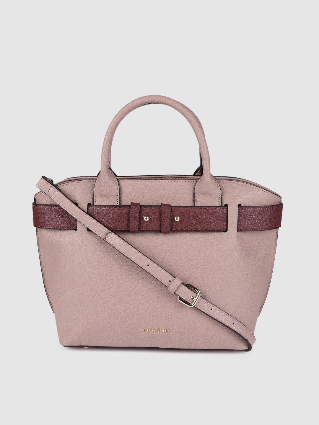 

Allen Solly Pink Solid Handheld Bag