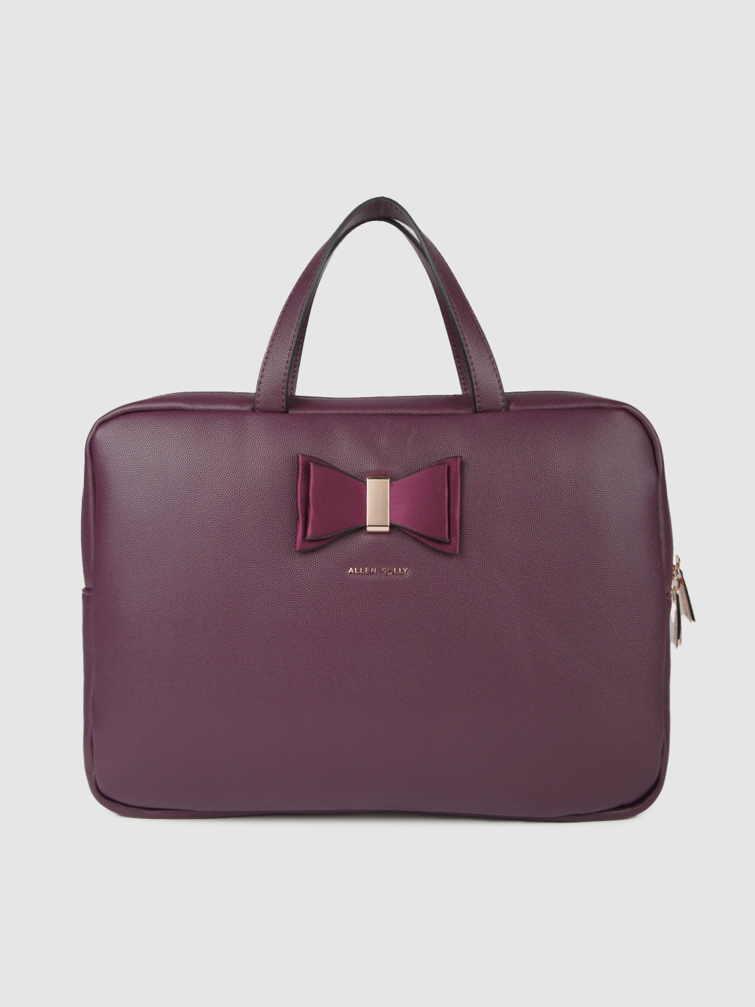 

Allen Solly Women Purple Solid Laptop Bag