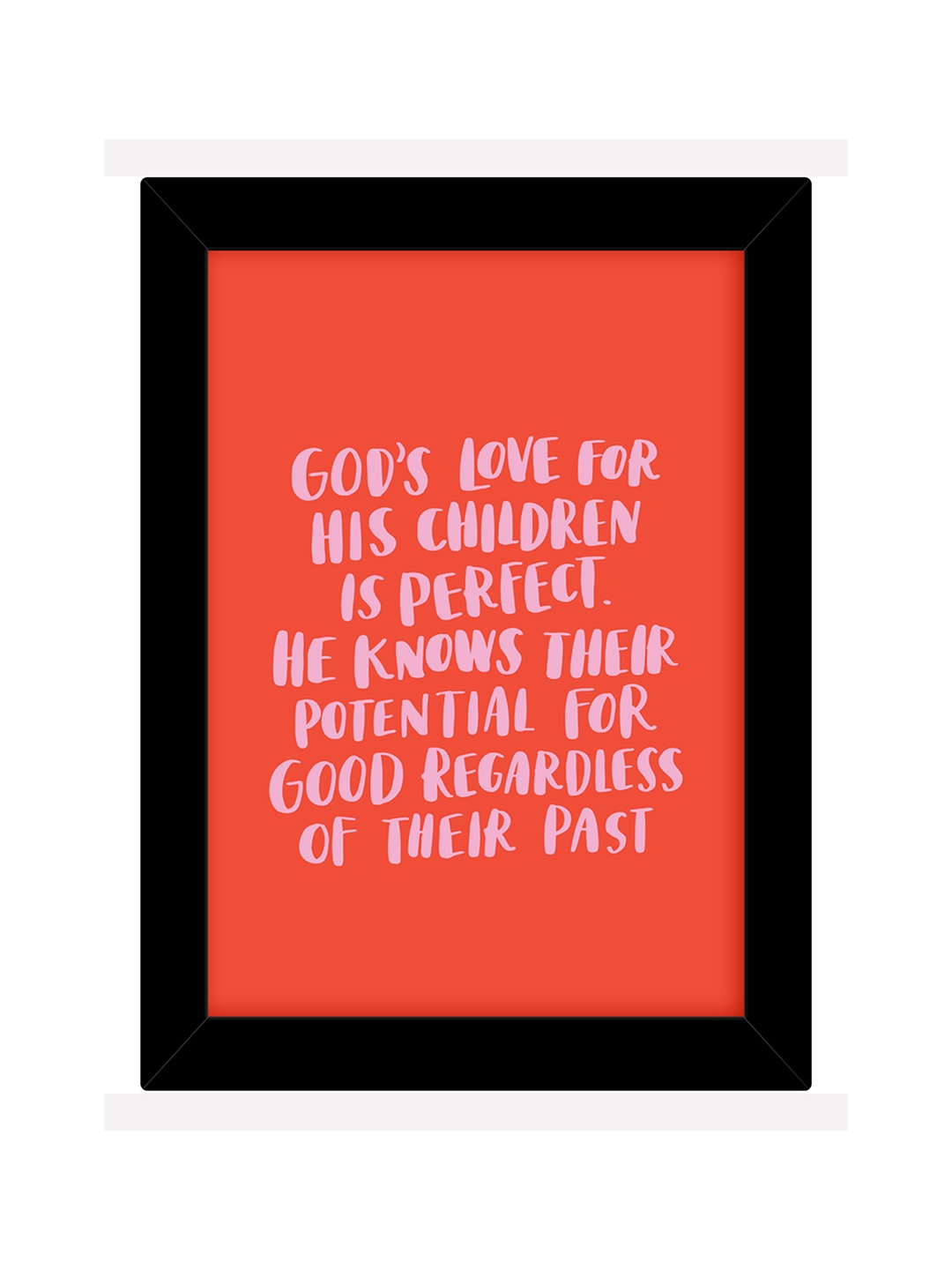 

TIED RIBBONS Black & Orange Inspirational Printed Wall Art