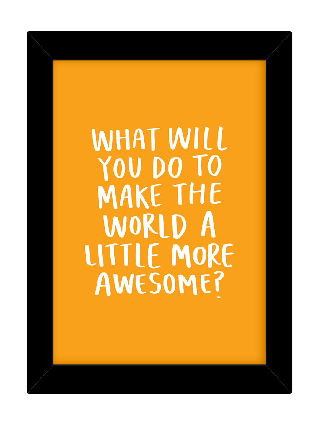 

TIED RIBBONS Black & Orange Inspirational Printed Wall Art