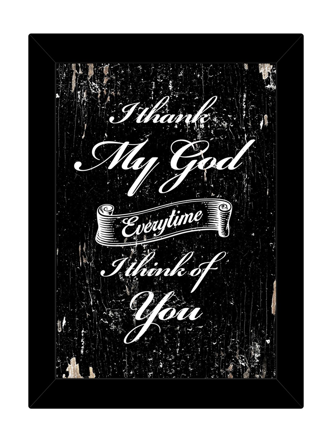 

TIED RIBBONS Black & White Inspirational Printed Wall Art