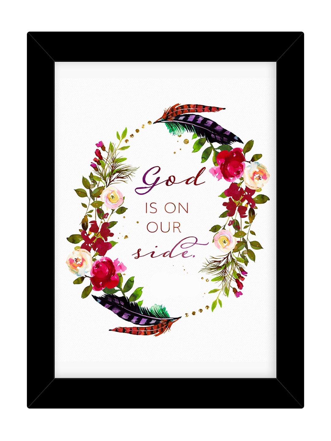 

TIED RIBBONS Black Solid Full Rim Rectangle Wall Art