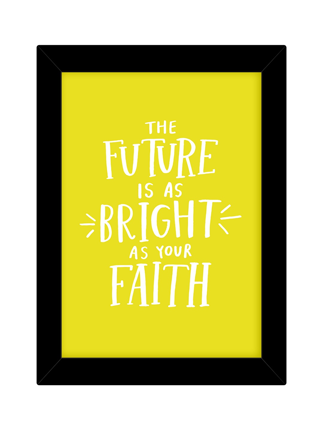 

TIED RIBBONS Black & Yellow Inspirational Printed Wall Art
