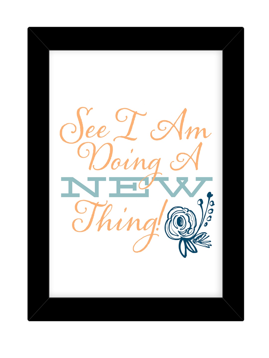 

TIED RIBBONS Black Solid Photo Frame