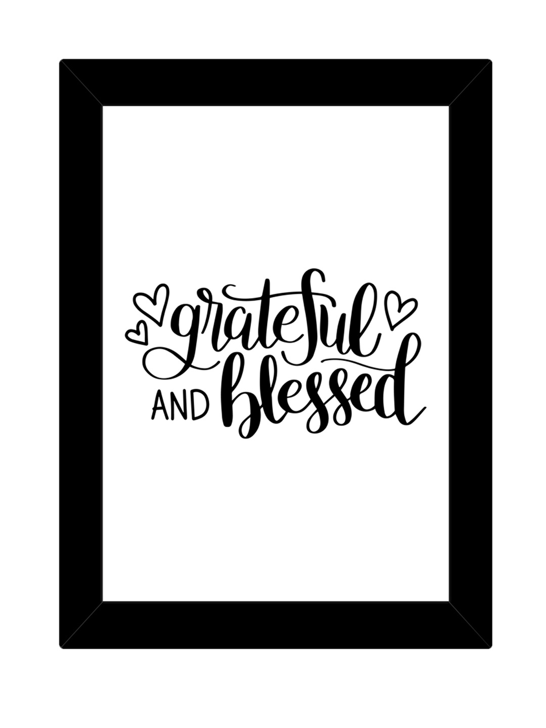 

TIED RIBBONS Black Solid Full Rim Rectangle Wall Art
