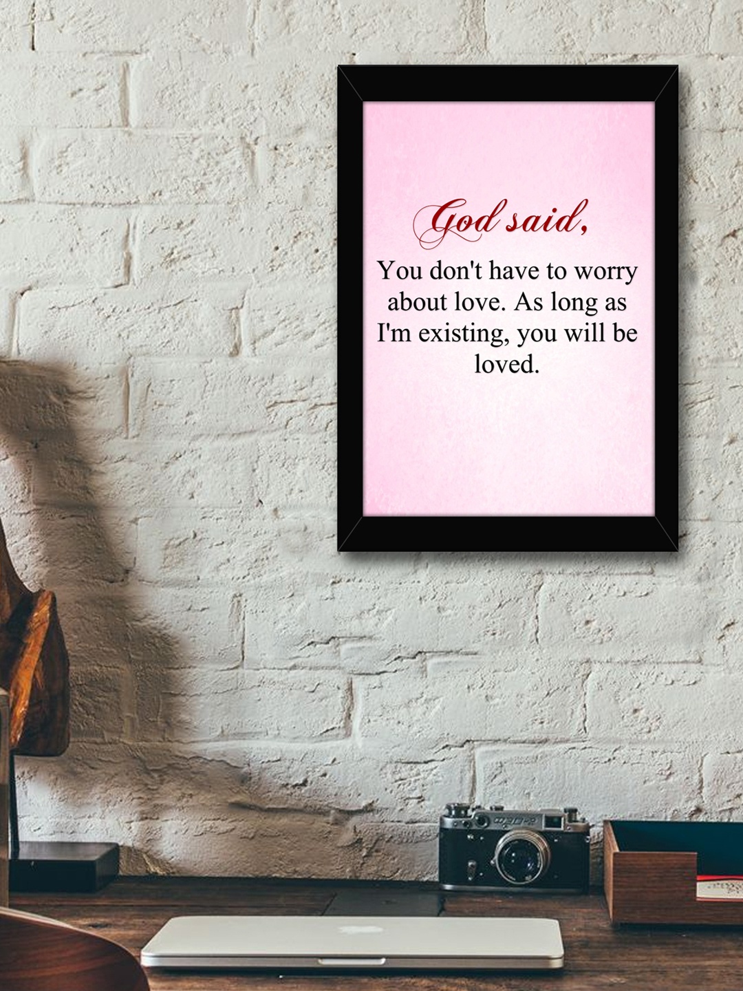 

TIED RIBBONS Black Solid Full Rim Rectangle Wall Art