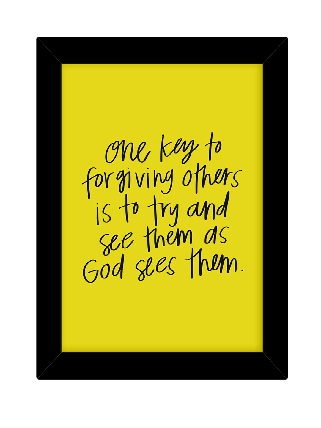 

TIED RIBBONS Black & Yellow Inspirational Printed Wall Art