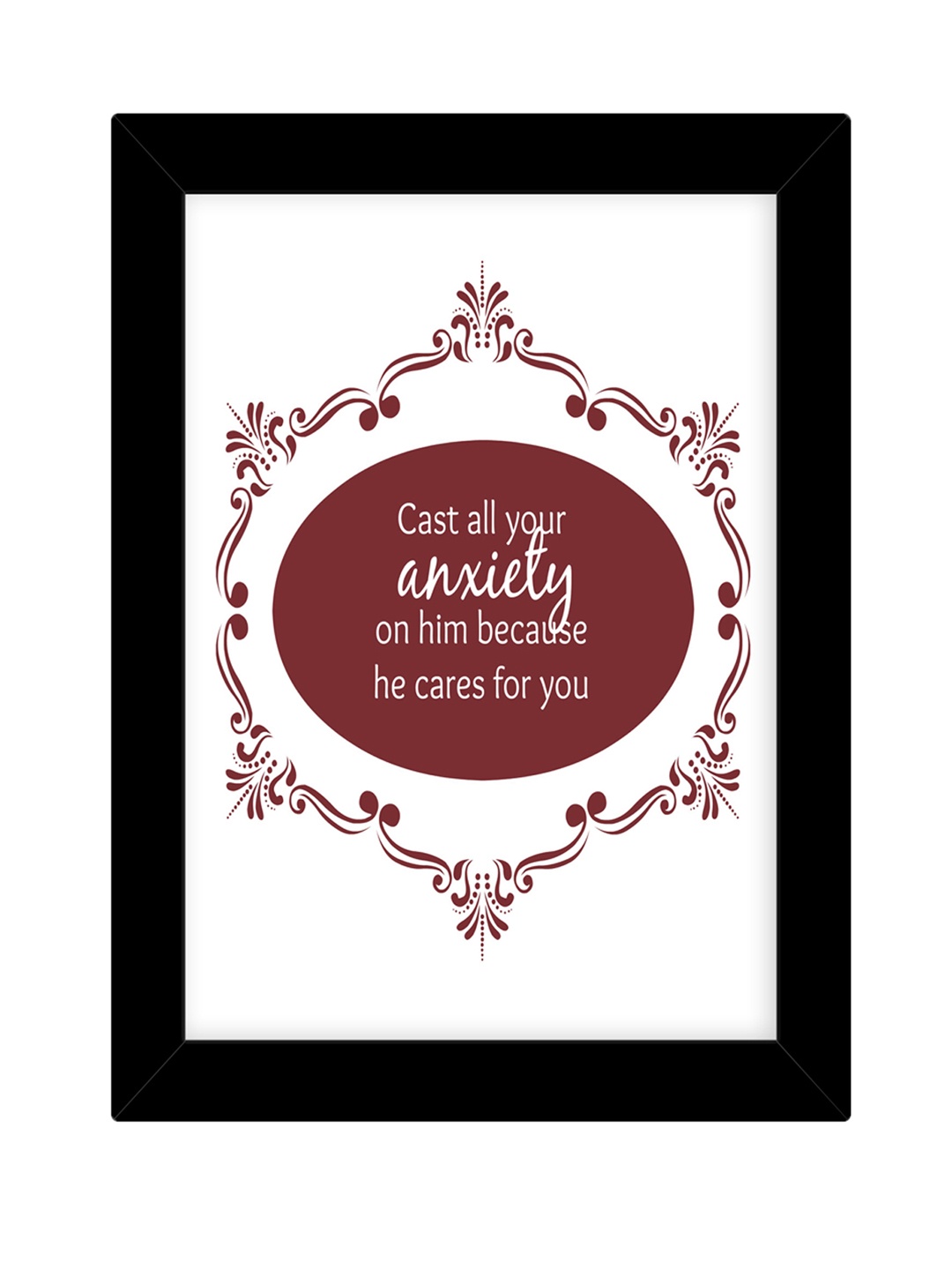 

TIED RIBBONS Black Solid Photo Frame
