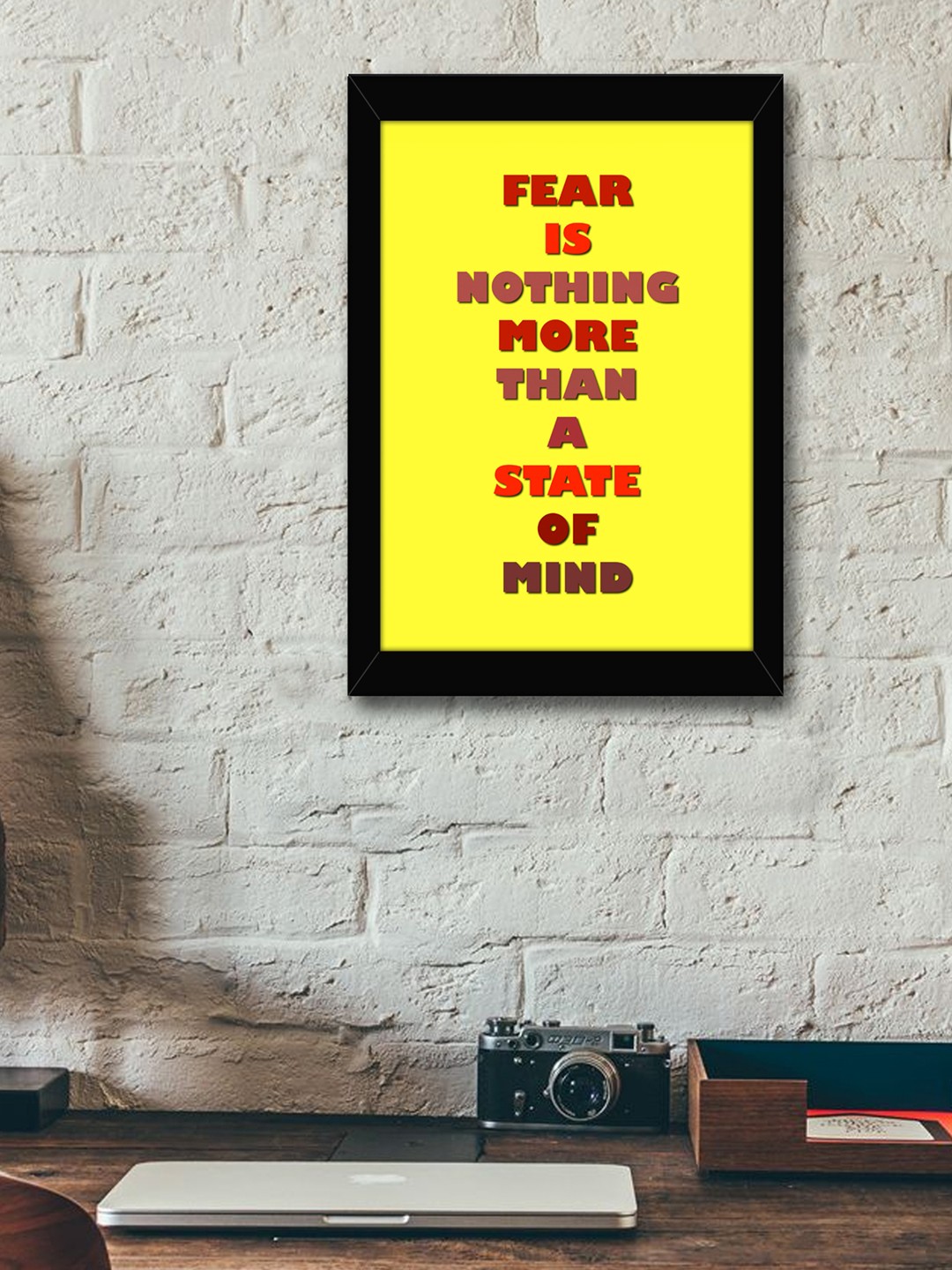 

TIED RIBBONS Black & Yellow Inspirational Printed Wall Art