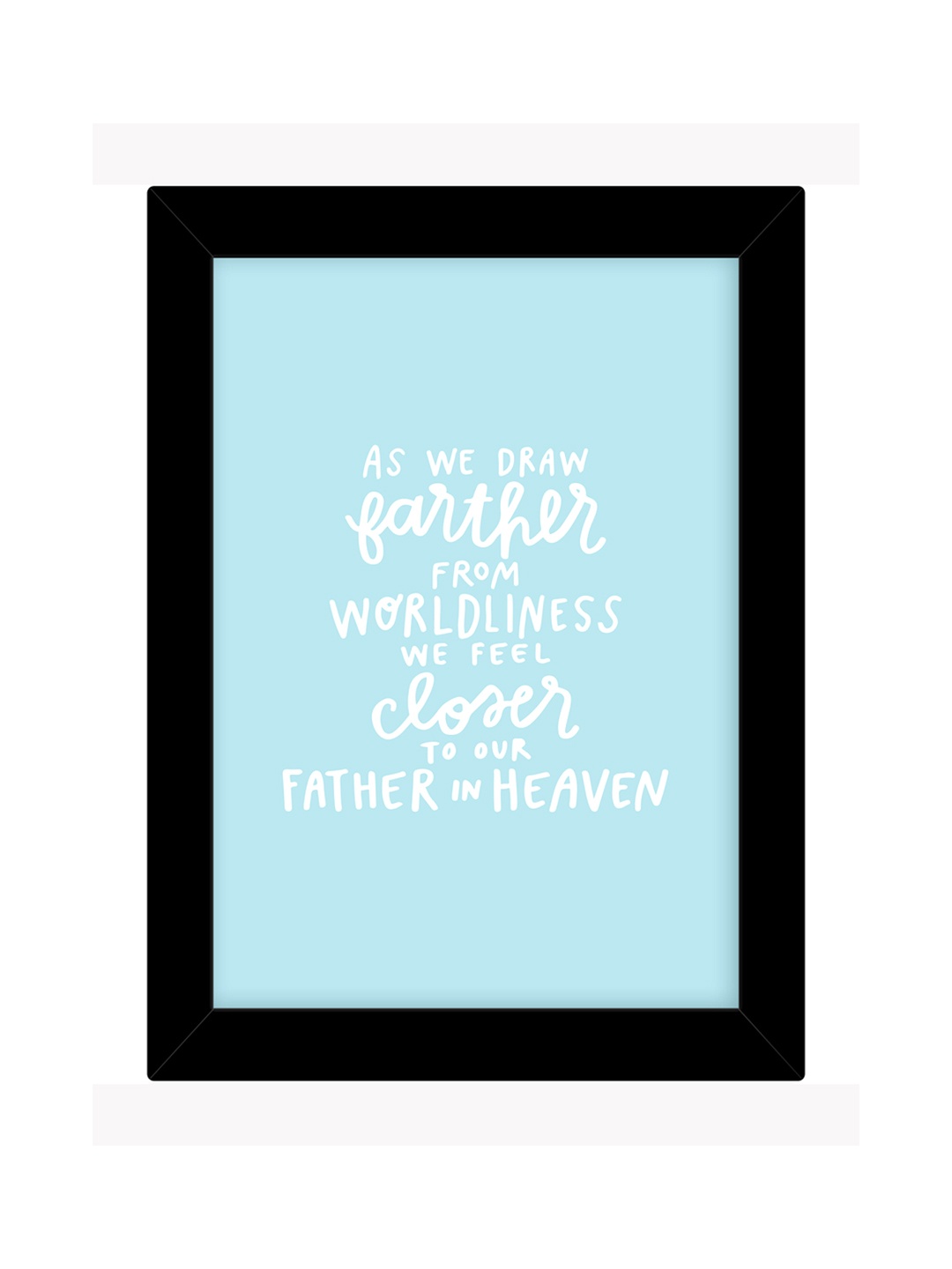 

TIED RIBBONS Black Printed Single Inspirational Wall Photo Frame