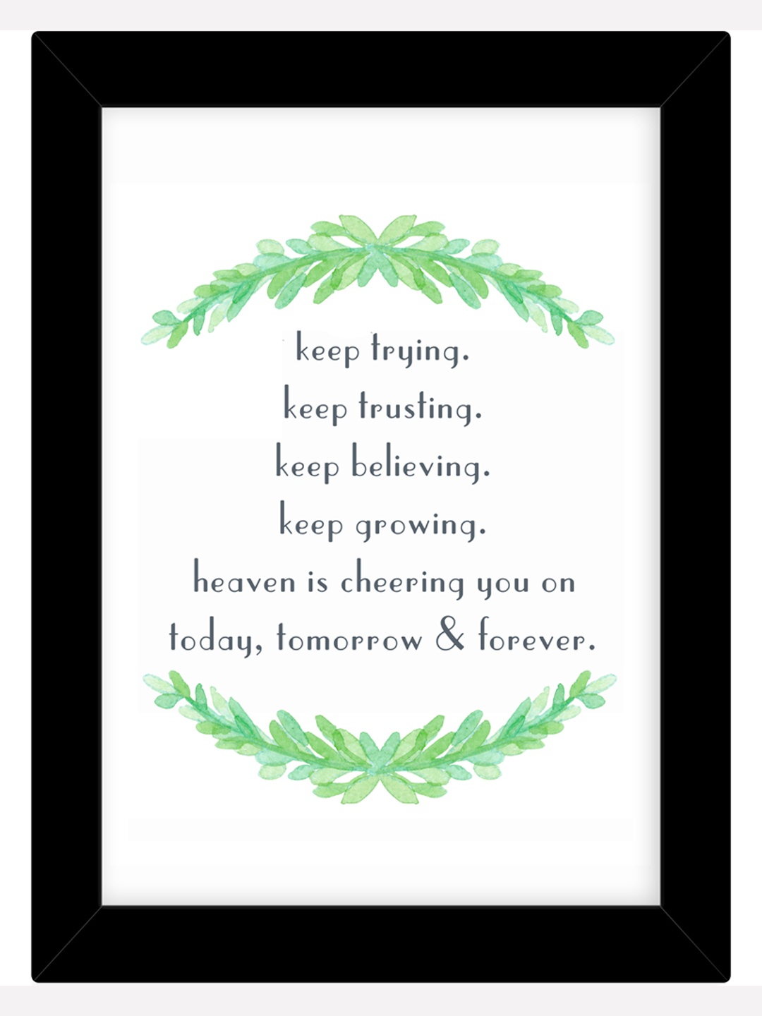 

TIED RIBBONS Black Solid Single Wall Photo Frame