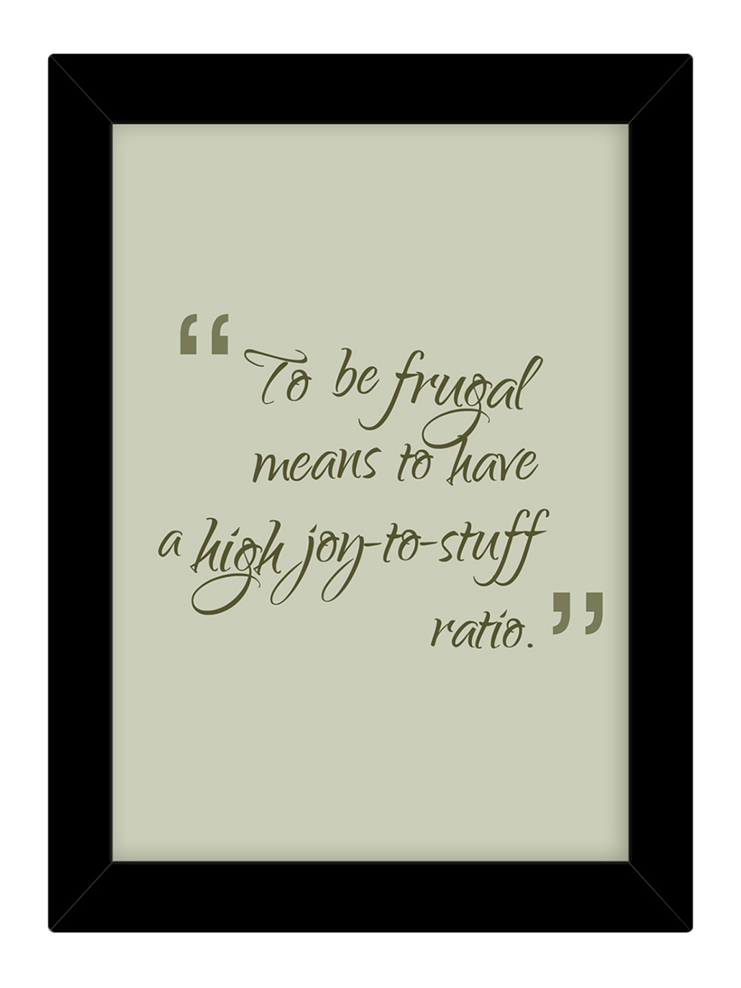 

TIED RIBBONS Black & Green Inspirational Printed Wall Art