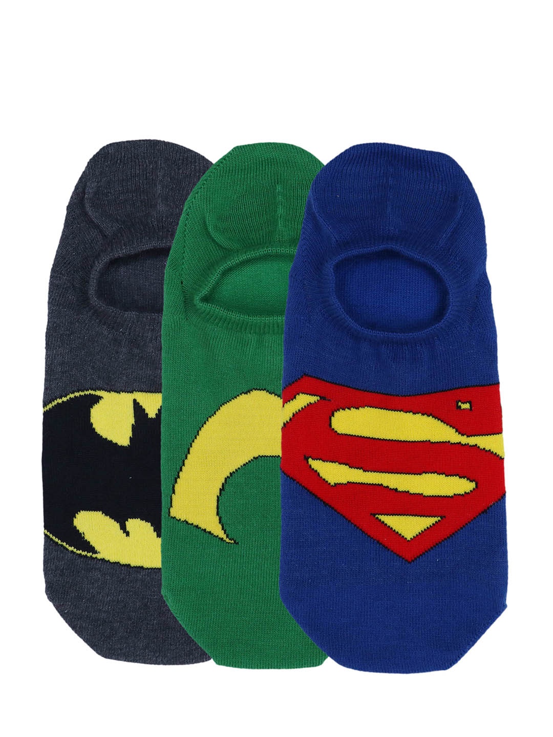 

Justice League Men Pack of 3 Assorted DC Heroes Patterned Above Ankle-Length Socks