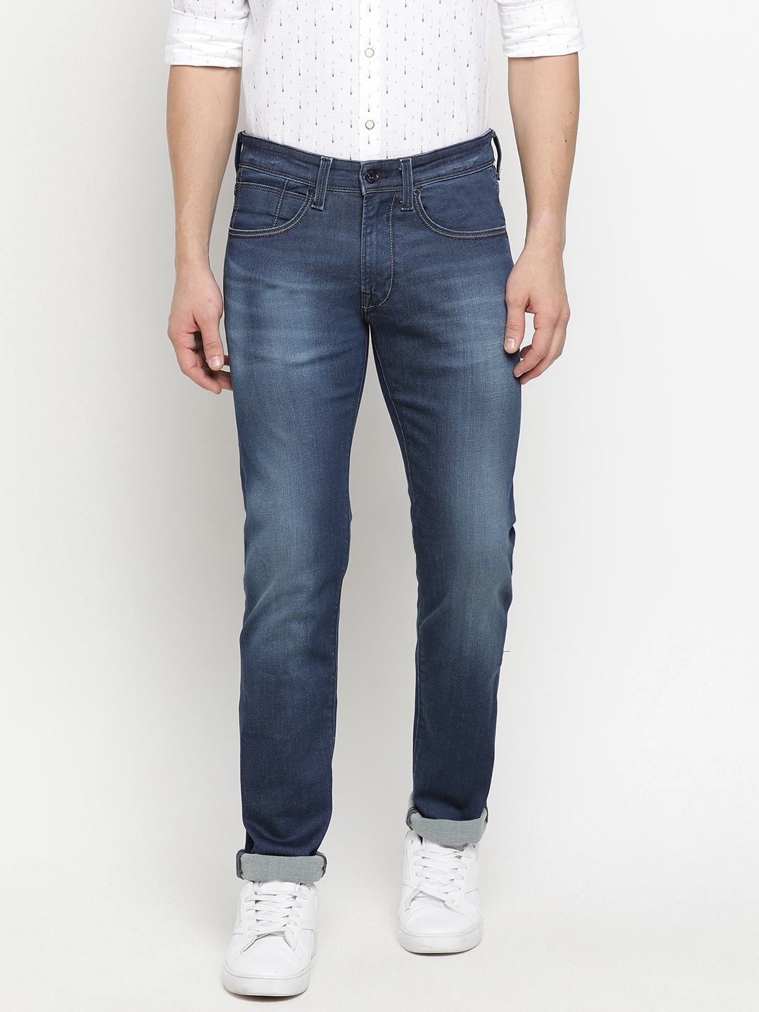 

Pepe Jeans Men Blue Slim Fit Mid-Rise Clean Look Stretchable Jeans