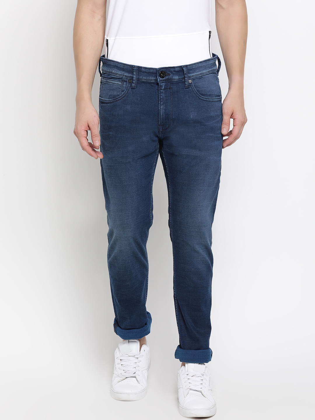 

Pepe Jeans Men Blue Slim Fit Mid-Rise Clean Look Stretchable Jeans