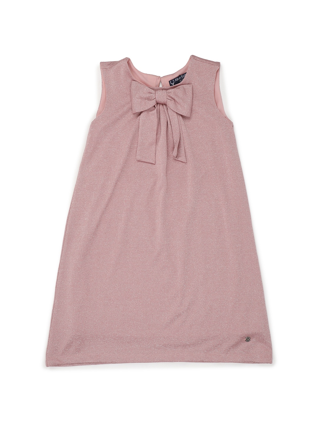 

Allen Solly Junior Girls Pink Solid A-Line Dress