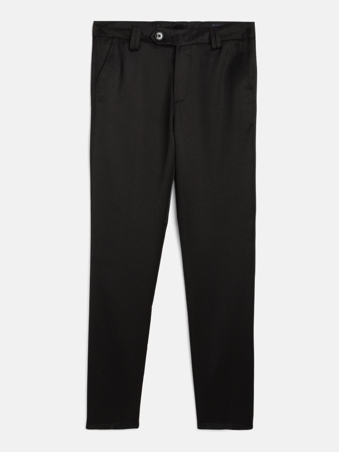 

Allen Solly Junior Boys Black Slim Fit Solid Regular Trousers