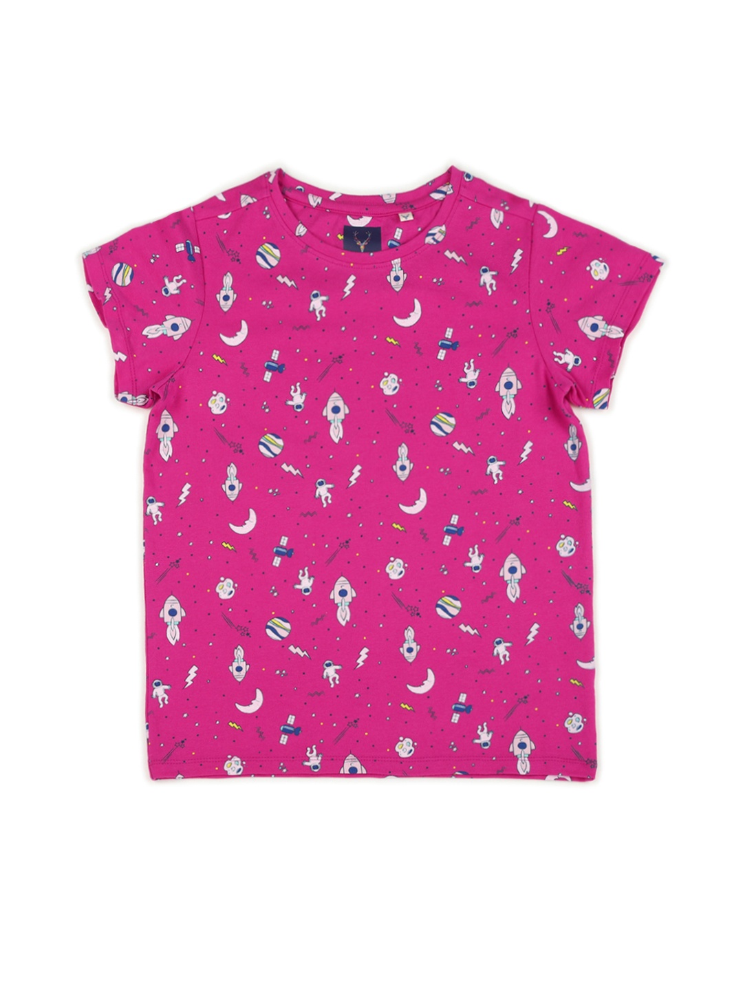 

Allen Solly Junior Girls Magenta Printed Top