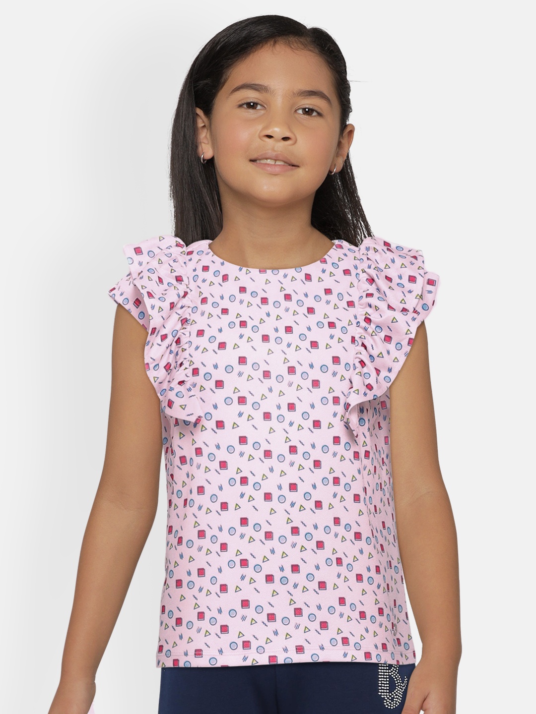 

Allen Solly Junior Girls Multicoloured Printed Top, Multi