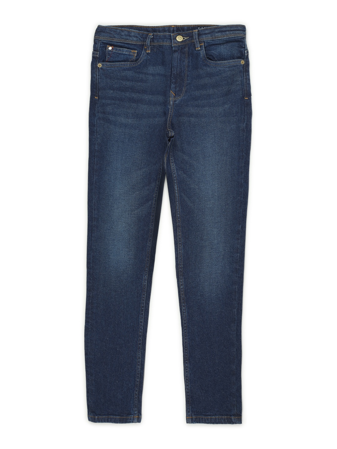 

Allen Solly Junior Boys Blue Regular Fit Mid-Rise Clean Look Stretchable Jeans