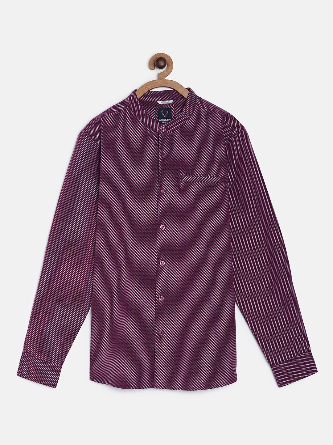 

Allen Solly Junior Boys Purple Regular Fit Self Design Casual Shirt