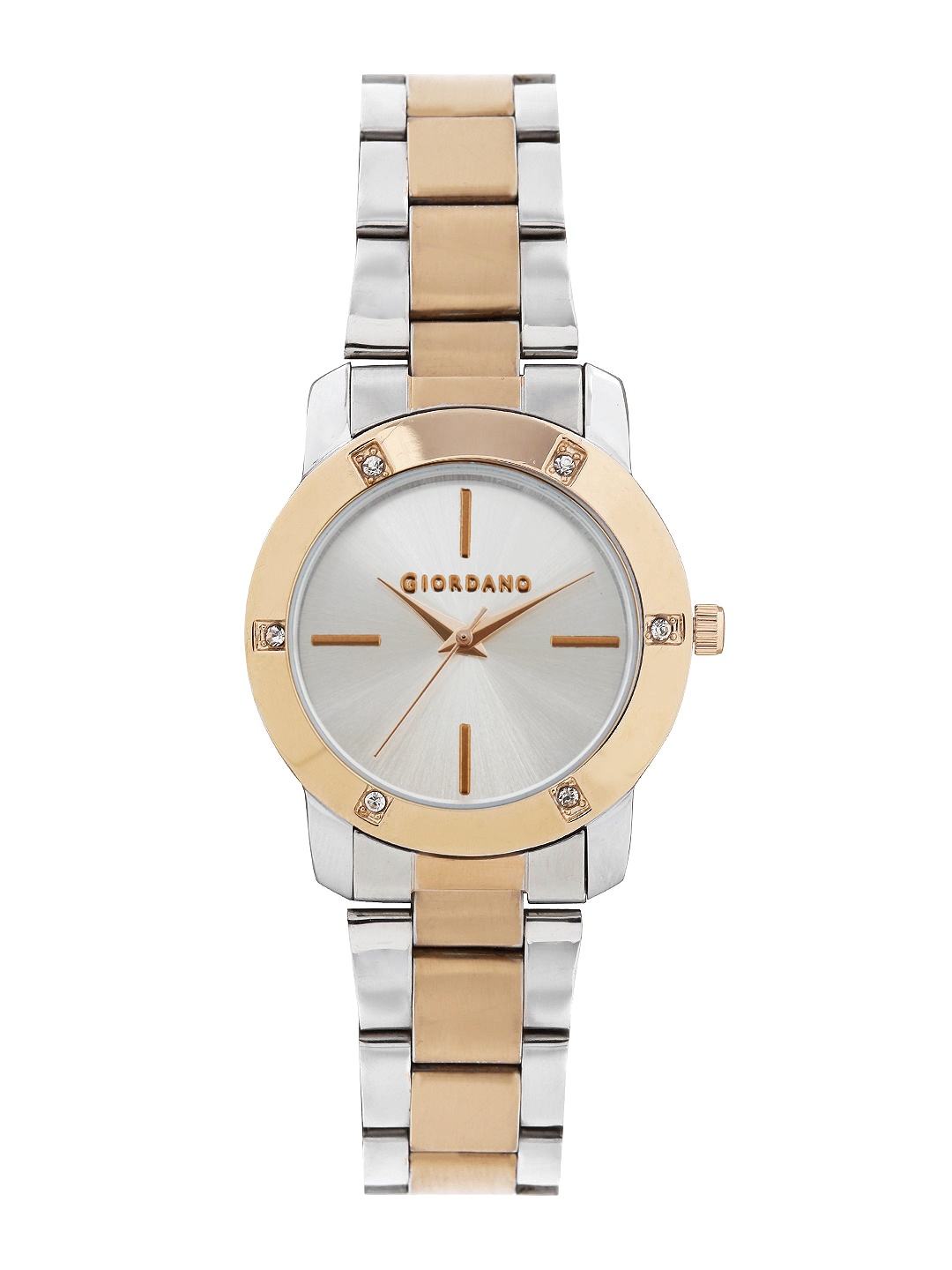 

GIORDANO Women Silver-Toned Dial Watch F4004-22