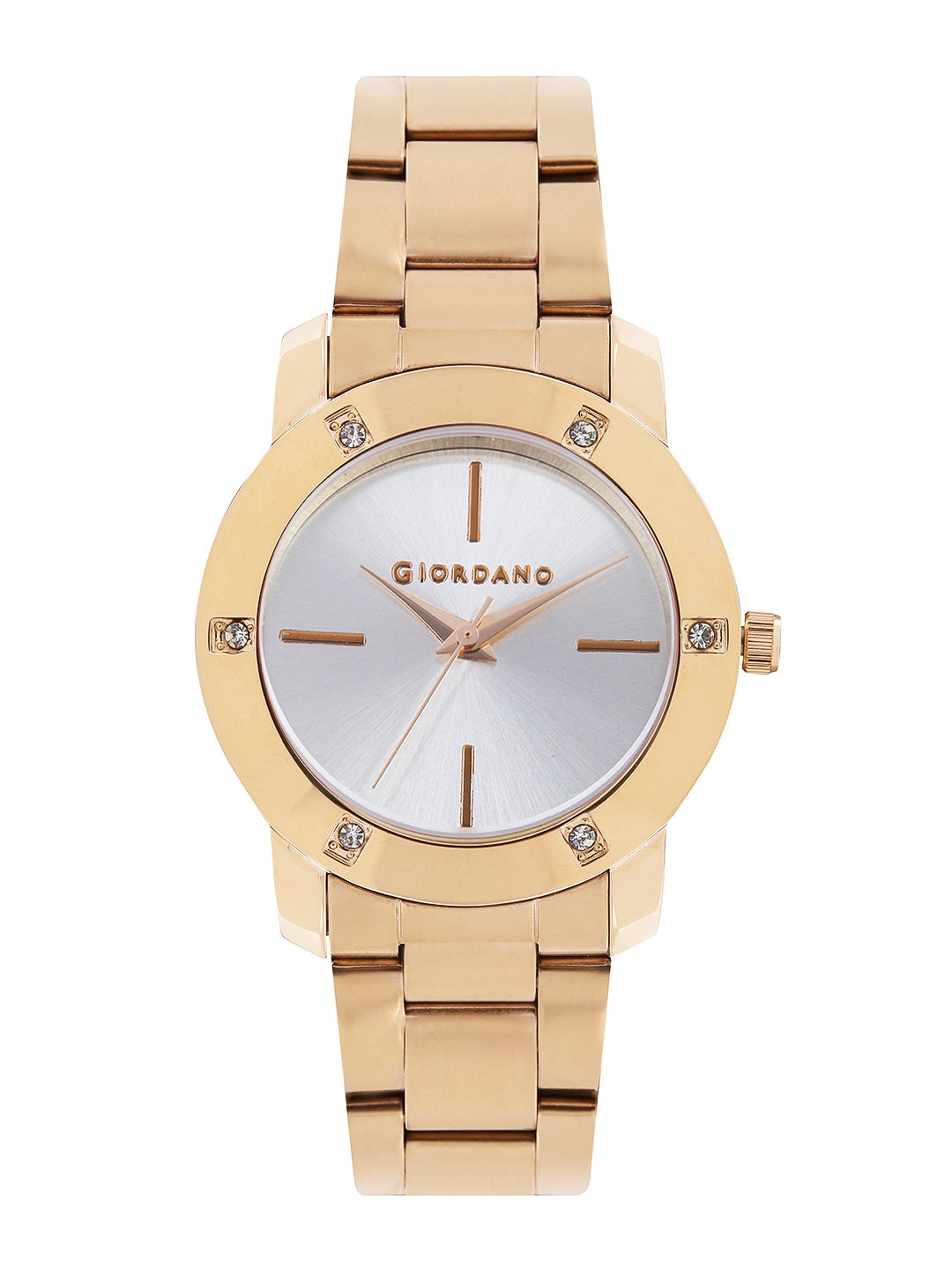 

GIORDANO Women Silver-Toned Dial Watch F4004-44