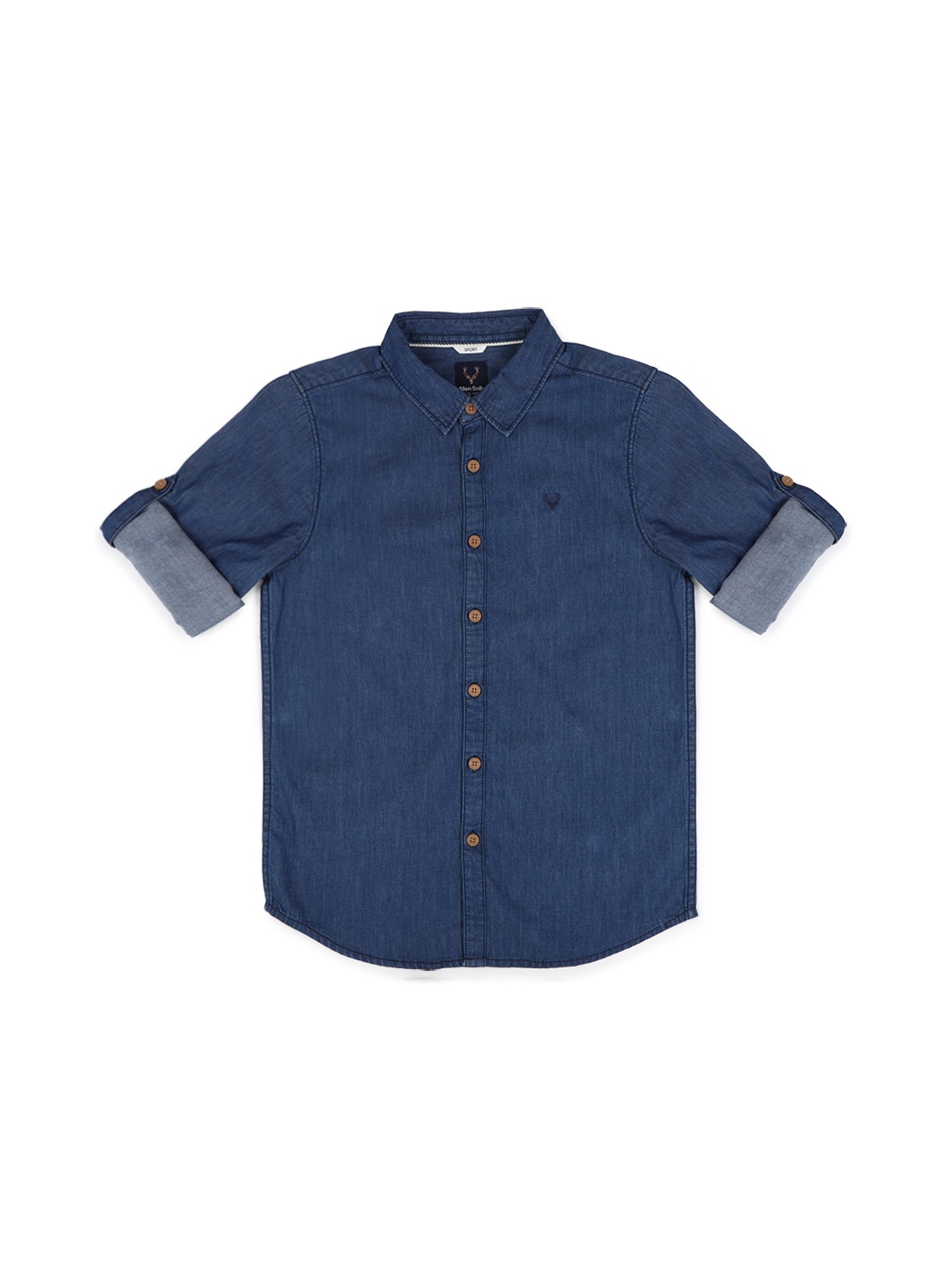 

Allen Solly Junior Boys Navy Blue Regular Fit Solid Casual Shirt