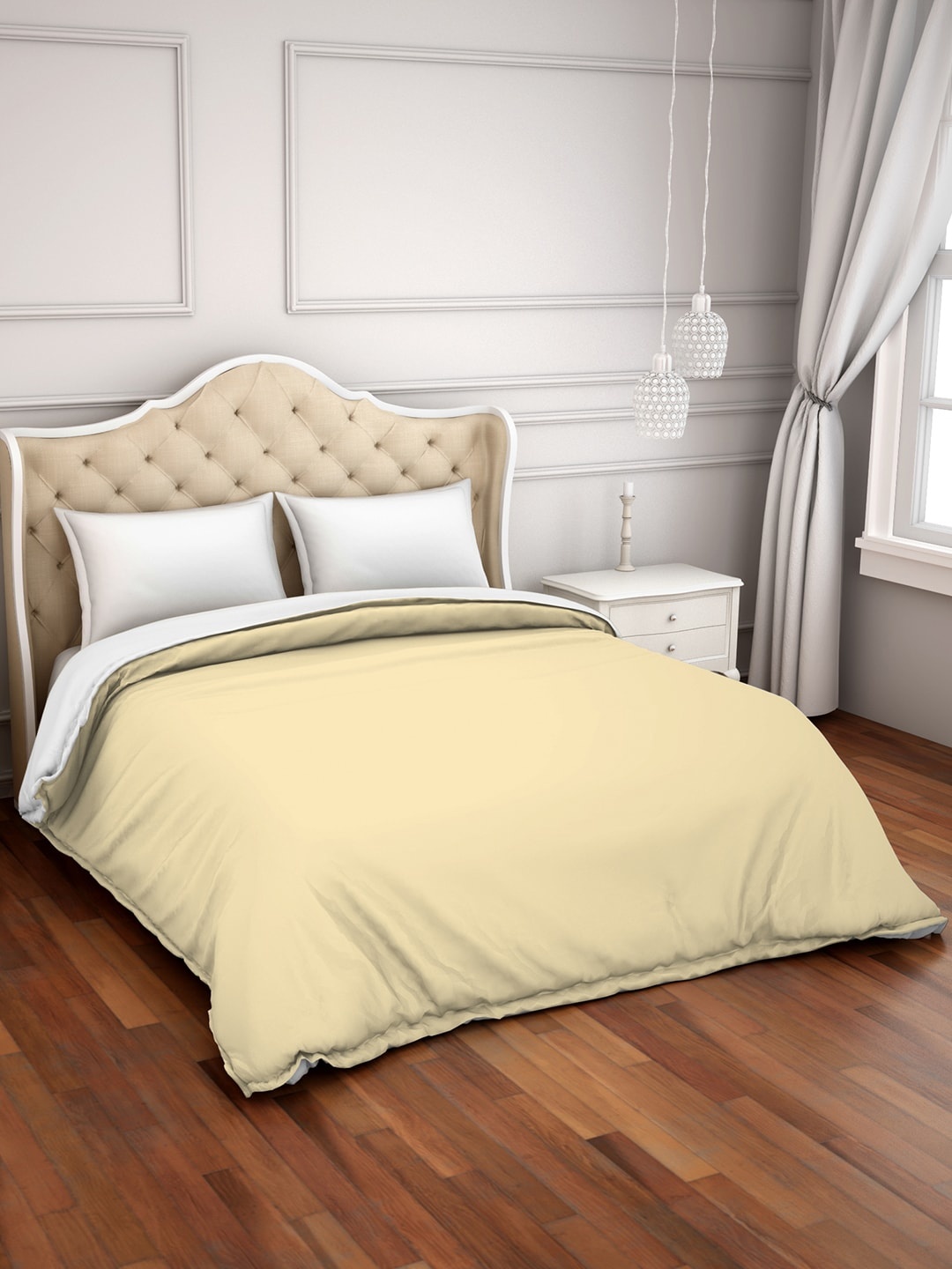 

SPACES Hygro Beige Solid AC Room 150 GSM Double Bed Comforter