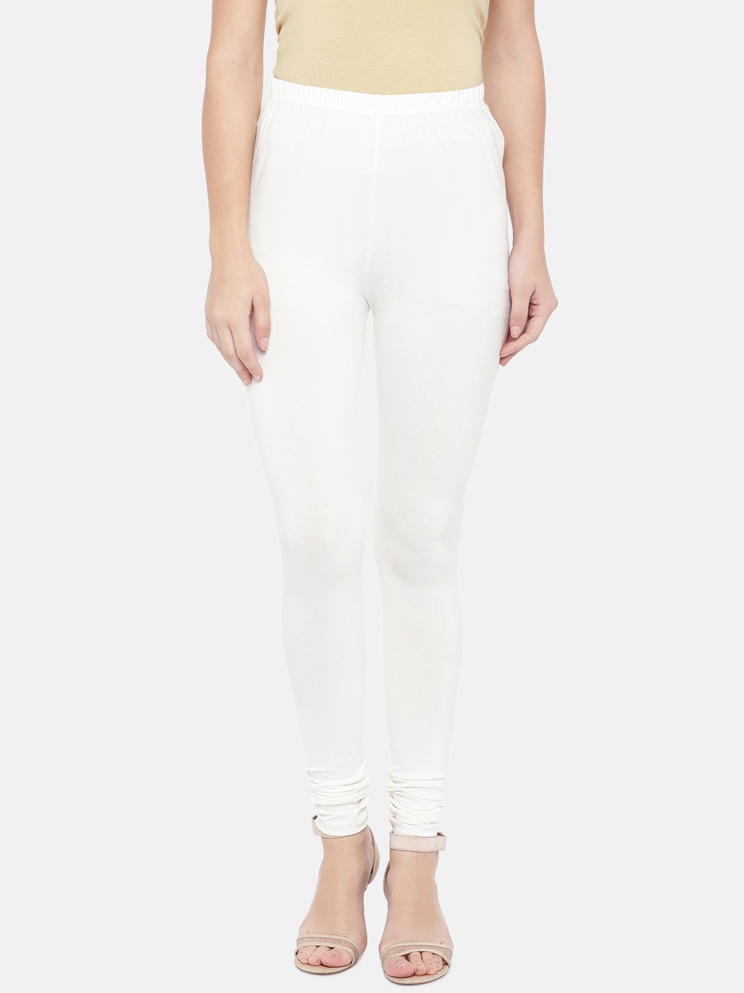 

Ethnicity Women White Solid Churidar