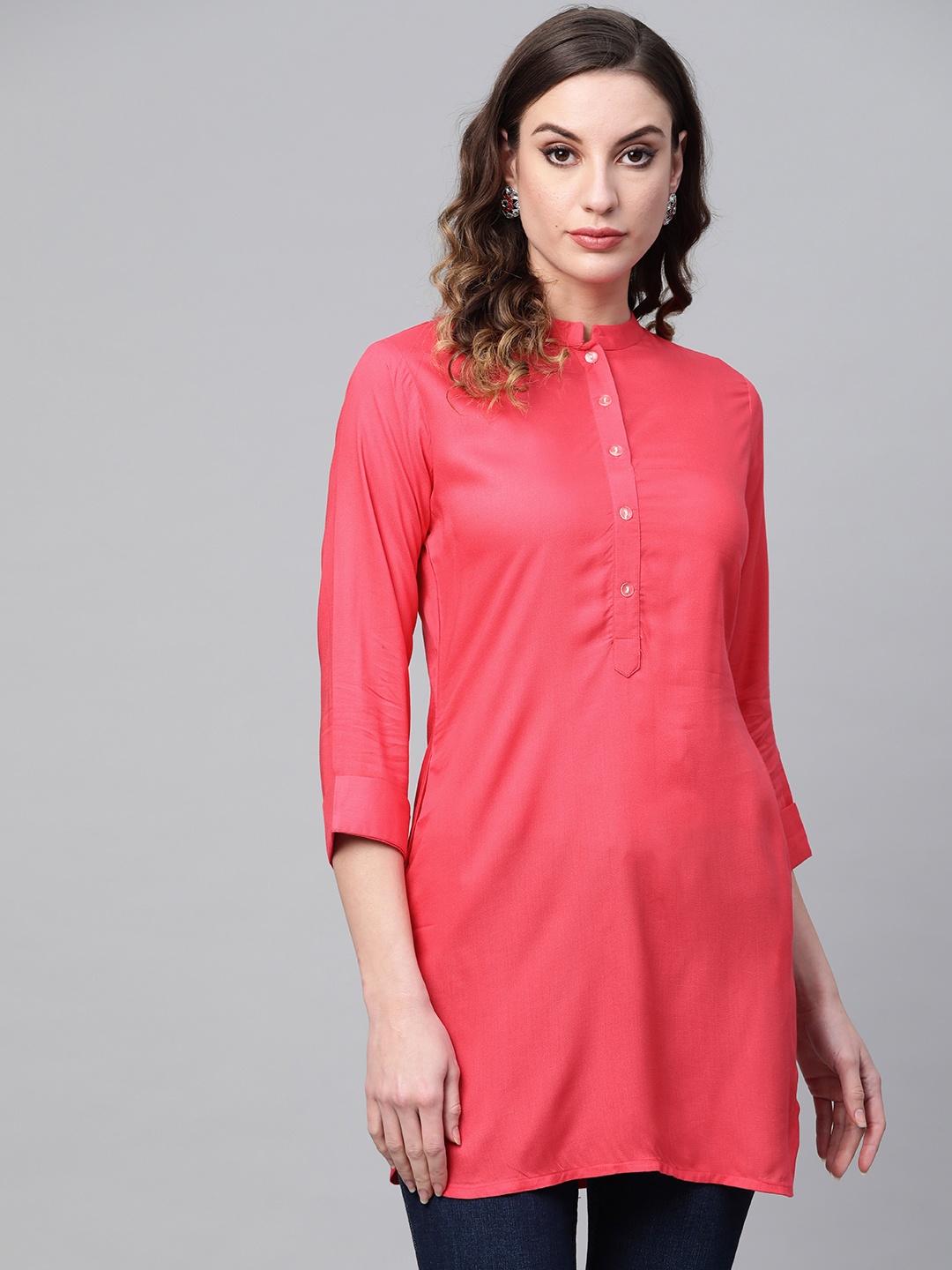 

Gerua By Libas Women Pink Solid Kurti